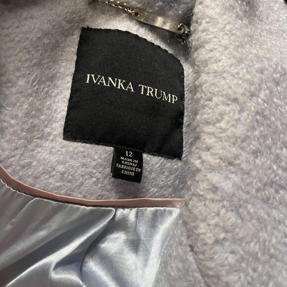 Light Blue Ivanka Trump Pea Coat - Picture 4 of 4
